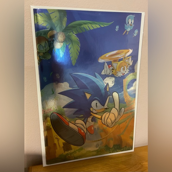 Sonic # 1 Virgin FOIL Variant C2e2 Exclusive LTD 500 Variant Cover = 2 # 1Foils - Picture 8 of 9